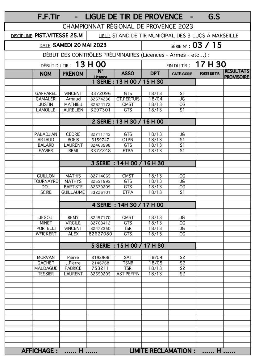 Séries VO Rgx 25 50m 22 23 2